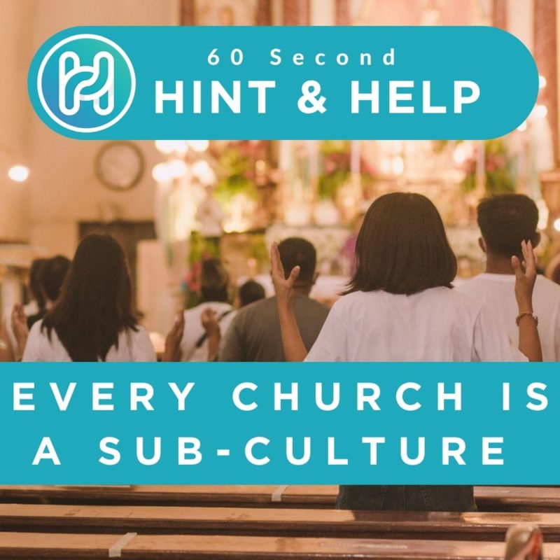 every church is a subculture