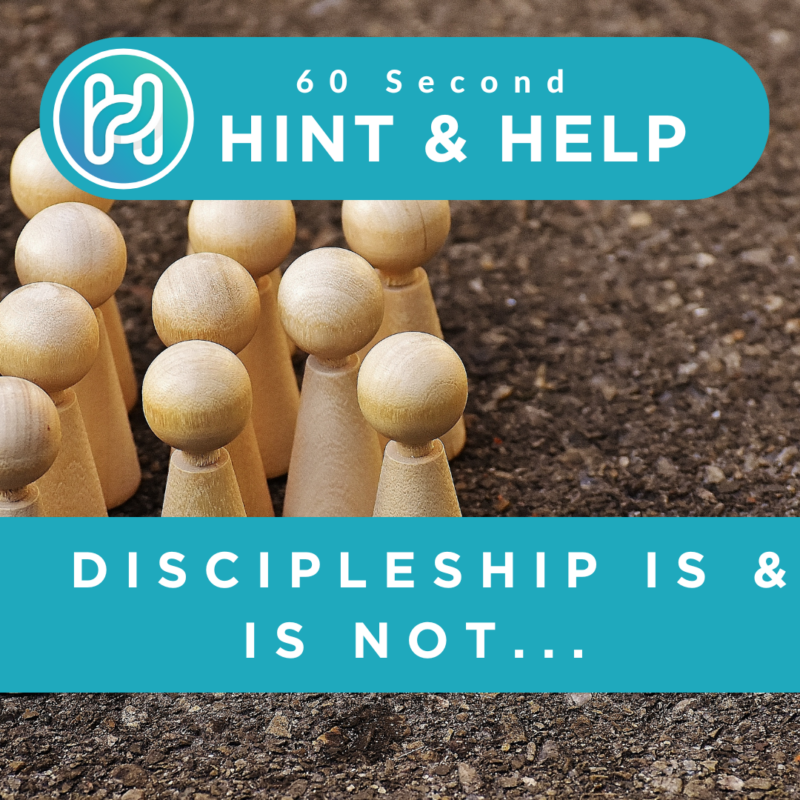 Discipleship is and is not