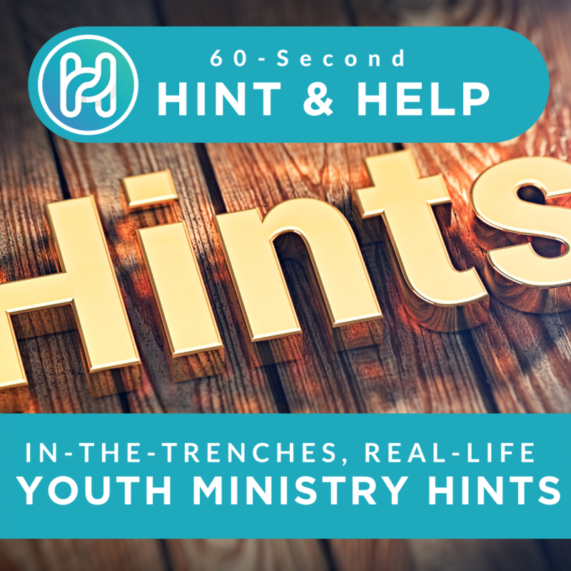 youth ministry advice