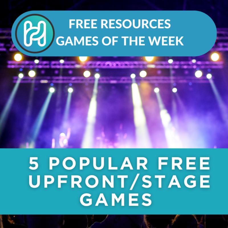 Upfront Stage Youth Group Games