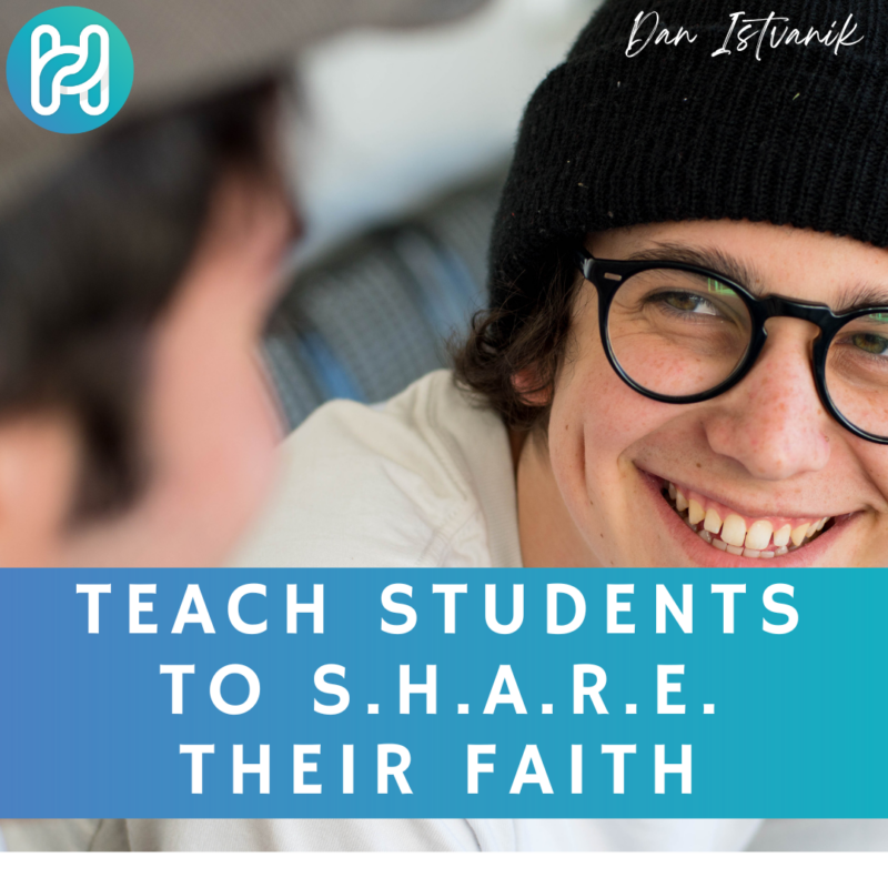 students sharing faith